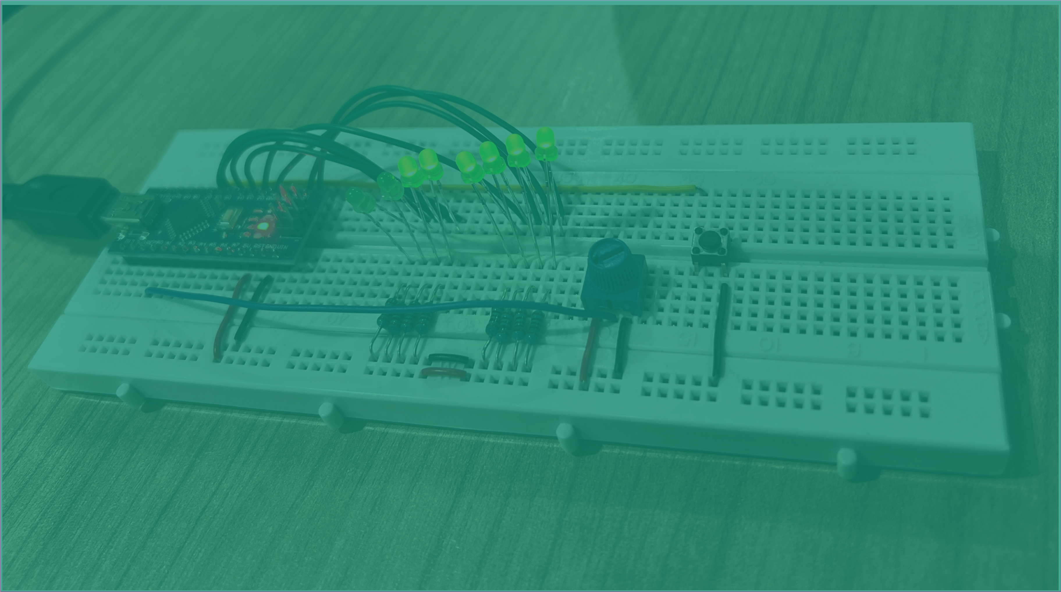 Decorative image showing a protopype ADC application for the Arduino nano
