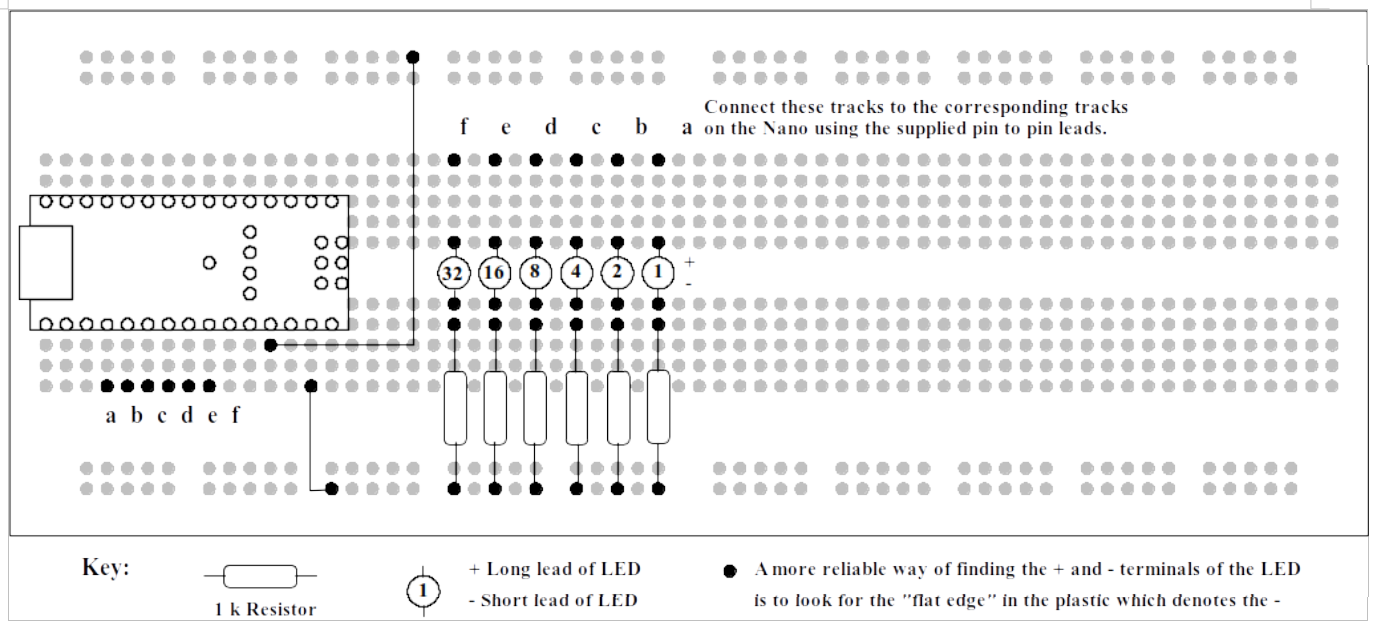 Wiring diagram for experiment 1.