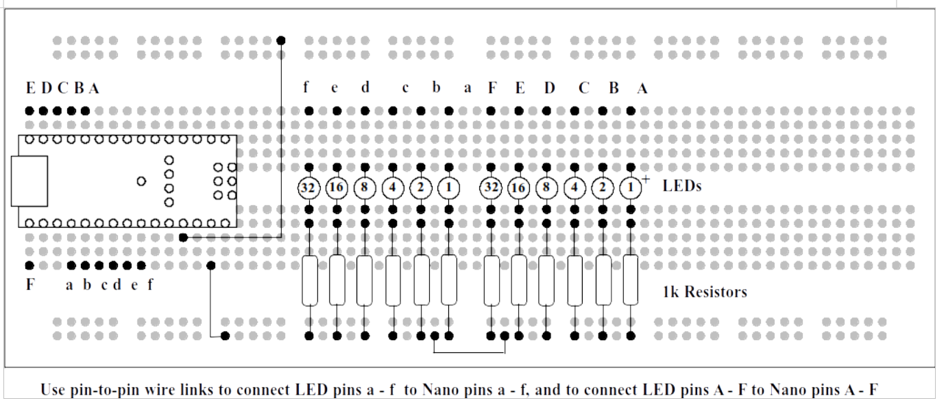 Wiring diagram for cascaded counter.