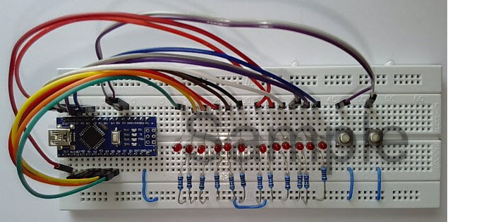 Photograph of the prototype board after completing experiment 2.