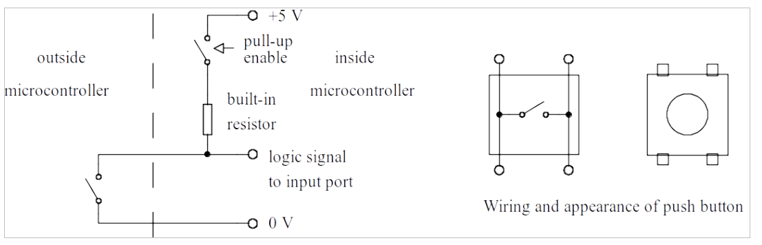 Connecting a switch to a microcontroller.