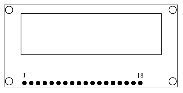 LCD Display Panel and its pinout.