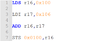 Use of registers in ATMega328 programms.