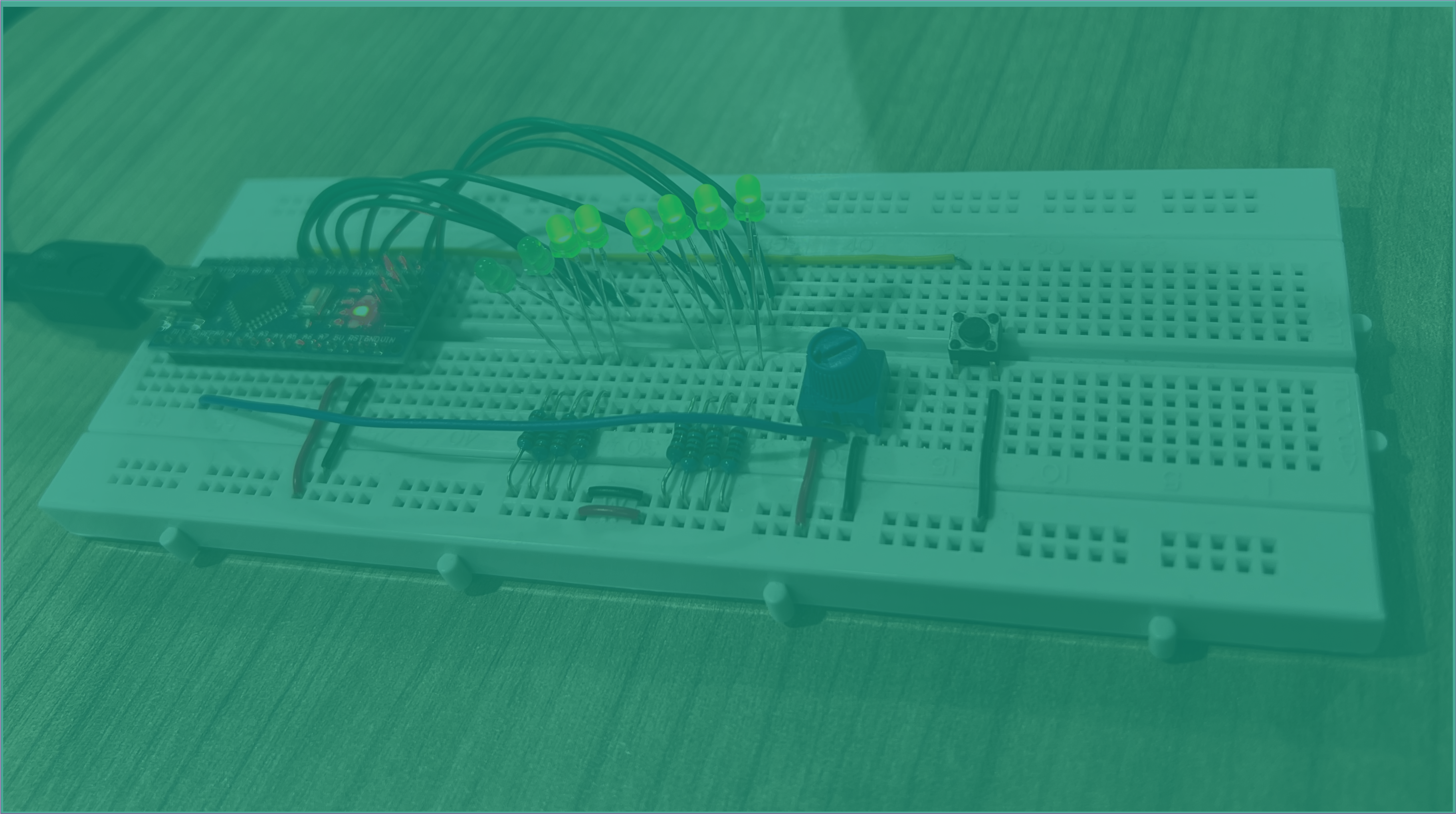 Decorative image showing a protopype ADC application for the Arduino nano.