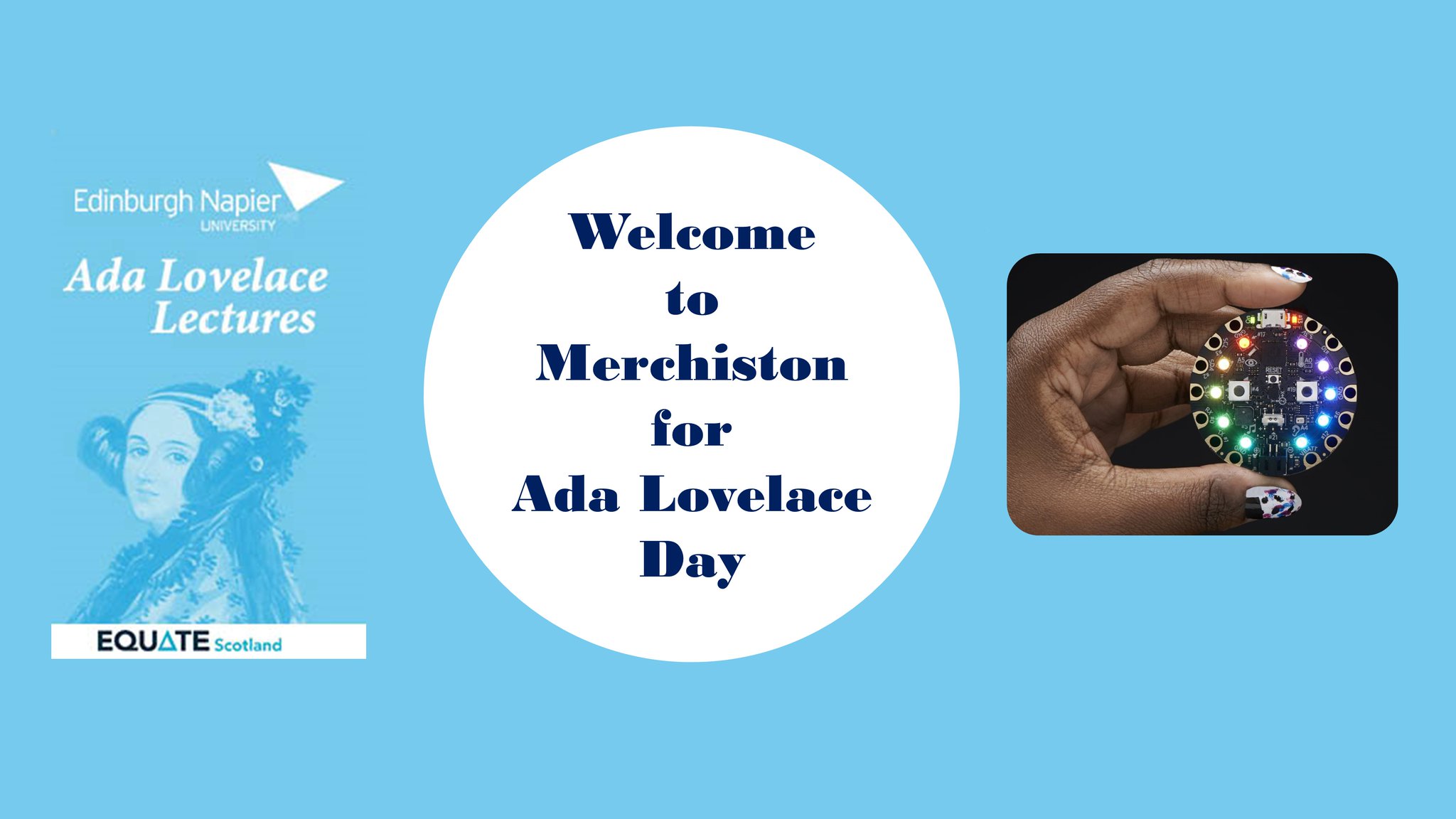 Excited to welcome 60 young women to Merchiston today to celebrate #AdaLovelaceDay with wearable code, crypto, gravity & noise #ALD17 https://t.co/Goavcxl8rX