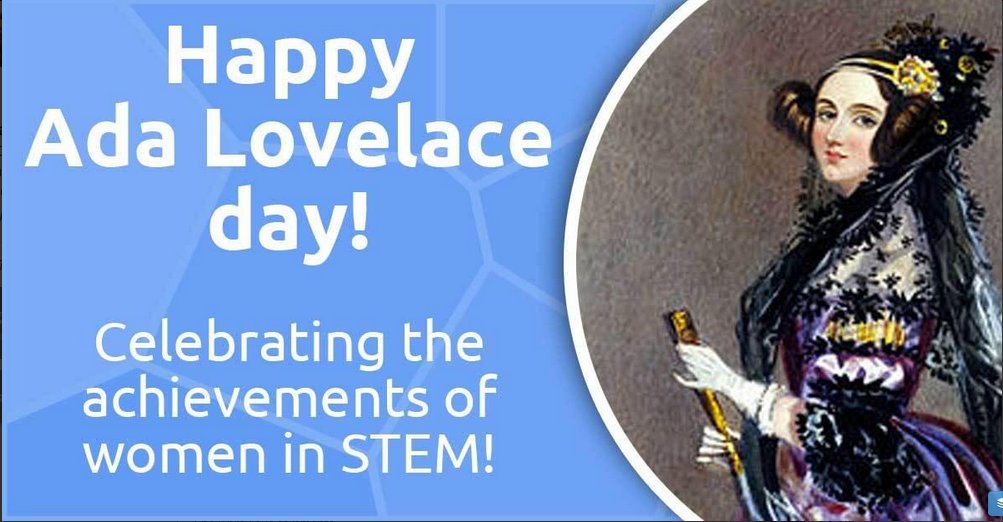 Happy #AdaLovelaceDay! Let's celebrate women's achievements in STEM. I'm starting with @CarminaLees @drjessicabarker @Dr_Black @k3r3n3 https://t.co/kXWyph297U