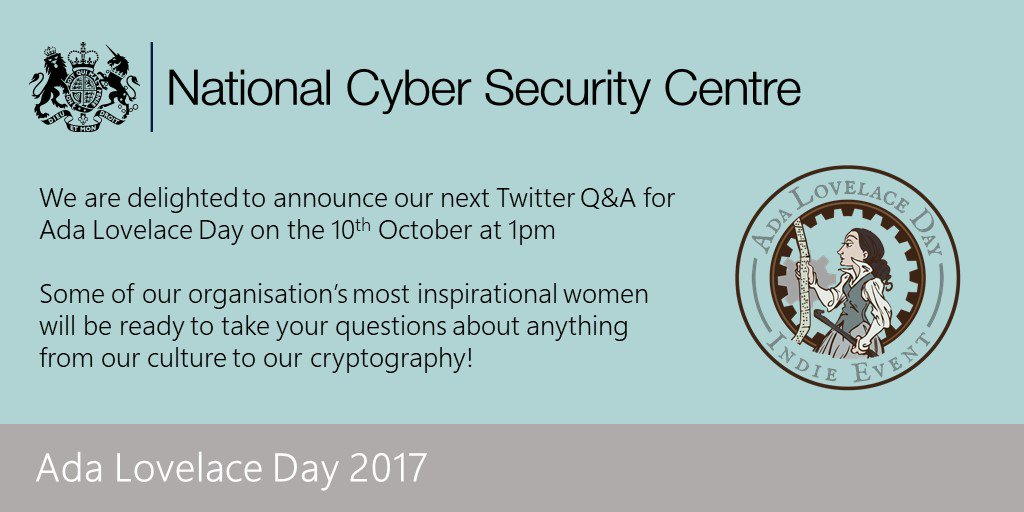 Tick tock! Not long left before our live Twitter Q&A today, what do you want to know? #ALD17 #AdaLovelaceDay #womeninSTEM https://t.co/N68zUBPGdw