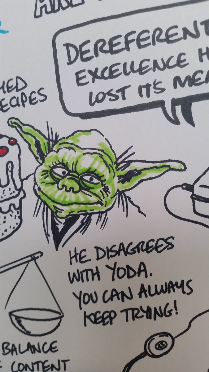 #HEASTEM16 @S_J_Lancaster disagrees with Yoda. More Robert The Bruce - Try, try and try again. https://t.co/6kqkYC7oPw