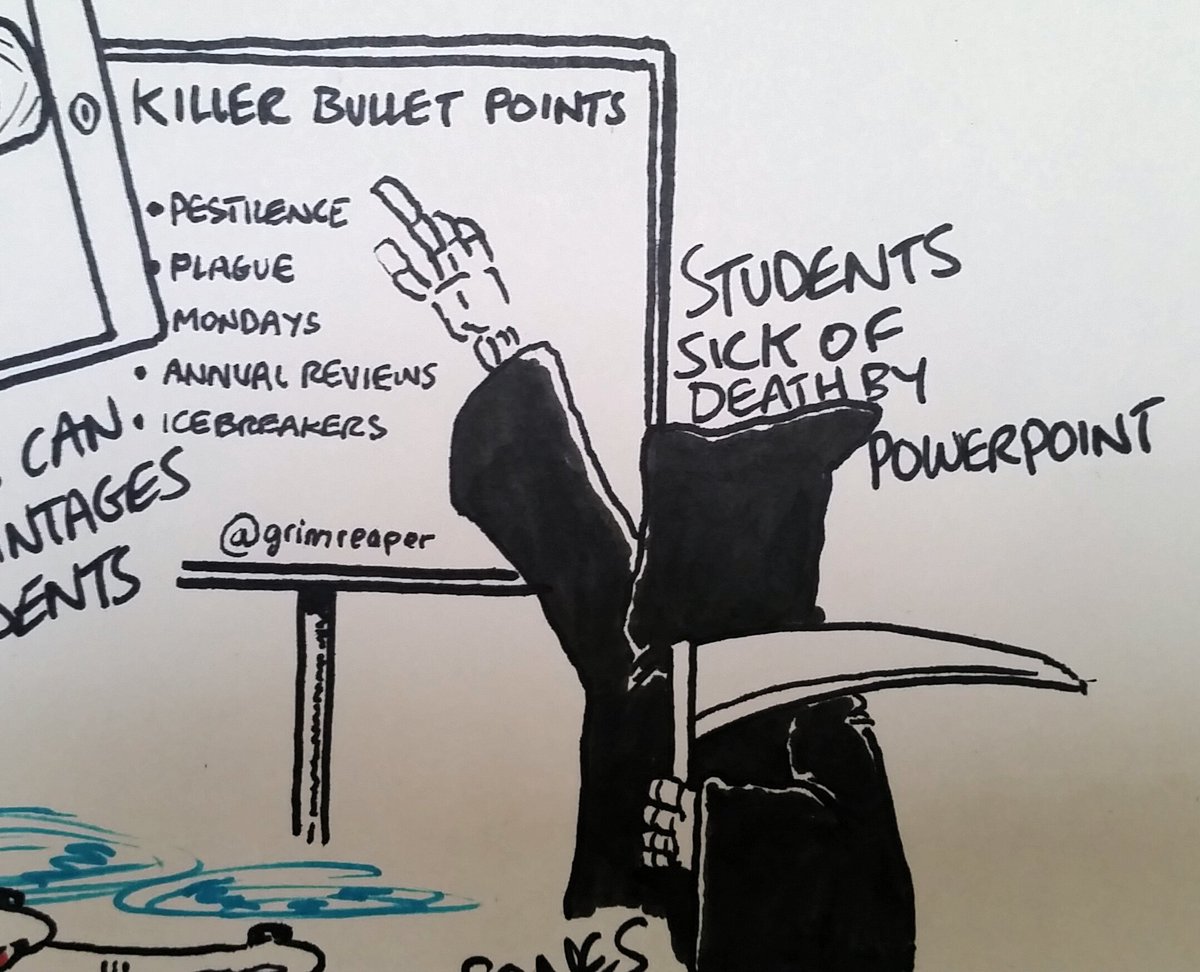 #HEASTEM16 Students sick to death of death by PowerPoint (aren't we all?) https://t.co/XdrqdQD5cH