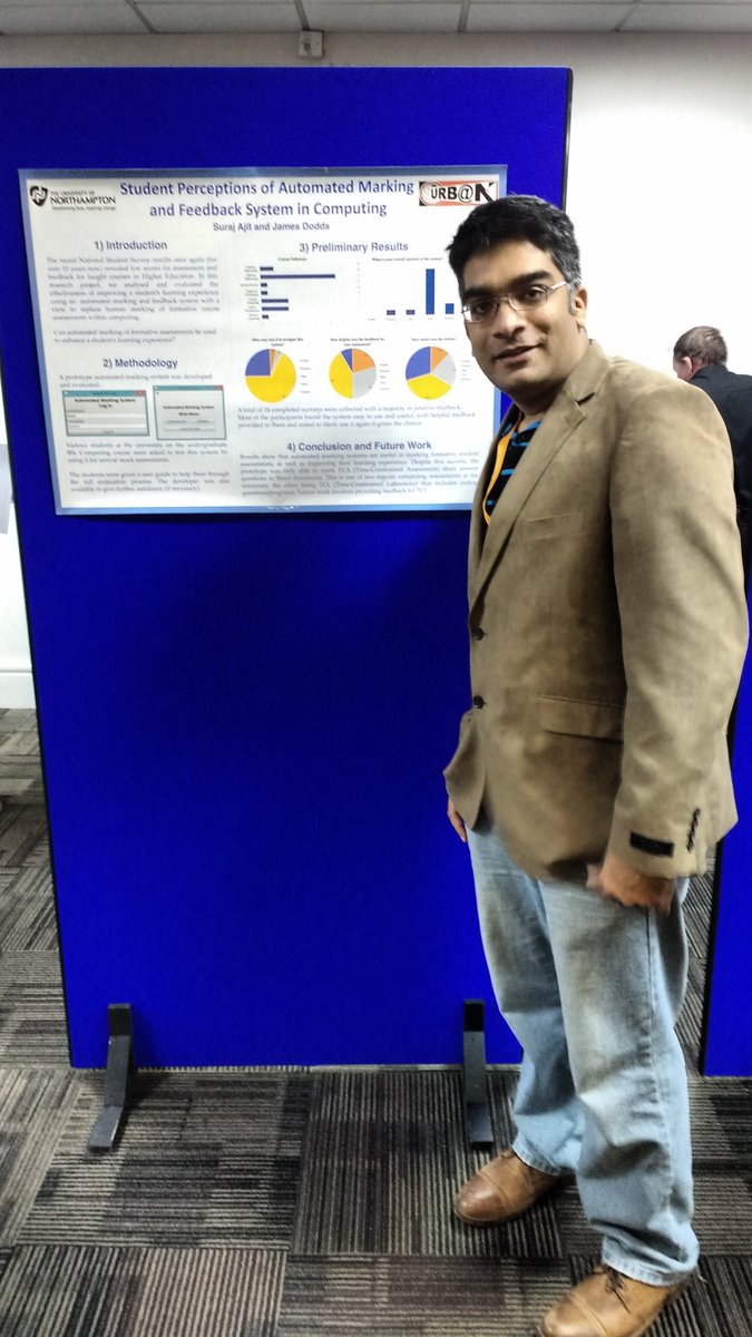 #HEASTEM16  Presenting a poster on Automated Marking and Feedback in Computing https://t.co/sVvADqSNNr
