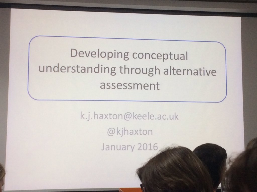 Lunch done and on with more workshops. I'm all for alternative assessment so looking for inspiration 😃 #HEASTEM16 https://t.co/cX1eeMLwKI