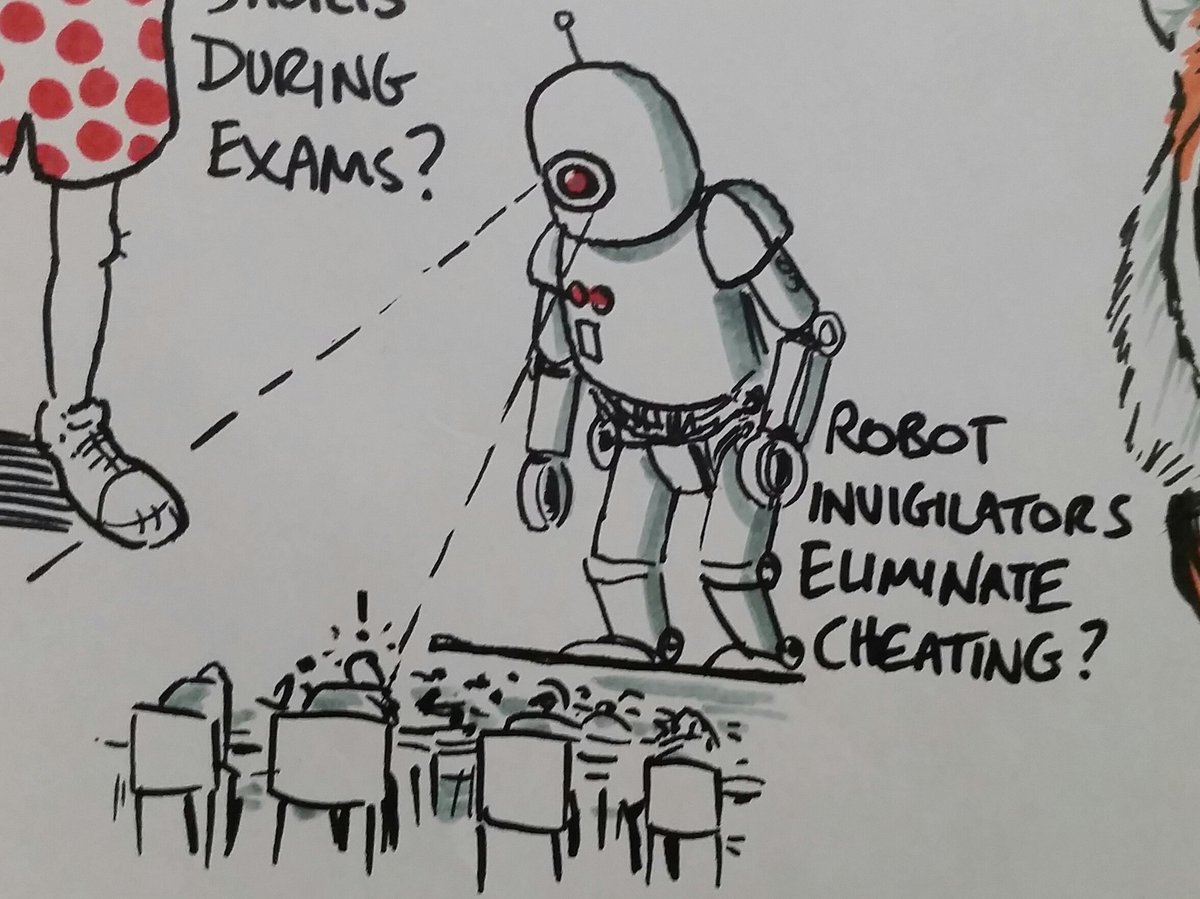 #HEASTEM16 Robot invigilators eliminate cheating? https://t.co/ytoZpzJIh0