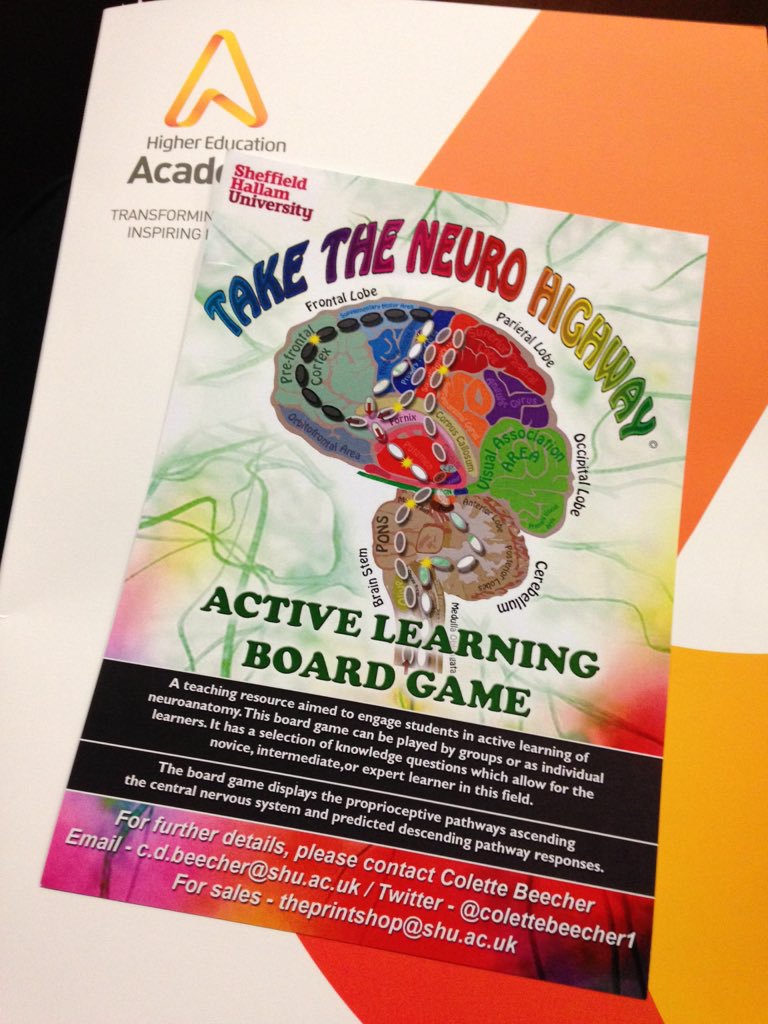 Take the neuro highway! Active learning board game! #HEASTEM16 @colettebeecher1 https://t.co/RWBHkZwdD5