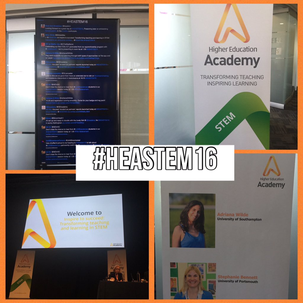 Don't forget the hashtag ! #HEASTEM16 @HEASTEM @HEA_chat @LTHEchat @HEA_Events https://t.co/bJV4TLOxSd
