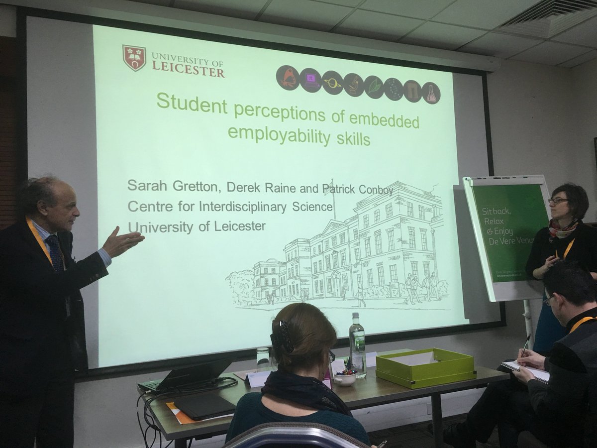 Derek Raine and Sarah Gretton “Student perceptions of embedded employability skills” #HEASTEM16 https://t.co/XghWPJhRxn