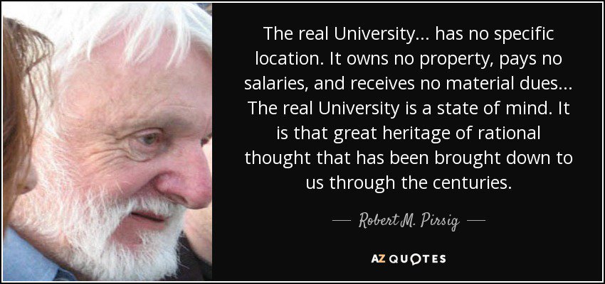 The Real University. https://t.co/Msm0zD7gjk #Pirsig #ZAMM #HEWhitePaper https://t.co/8kzsFjDHjb