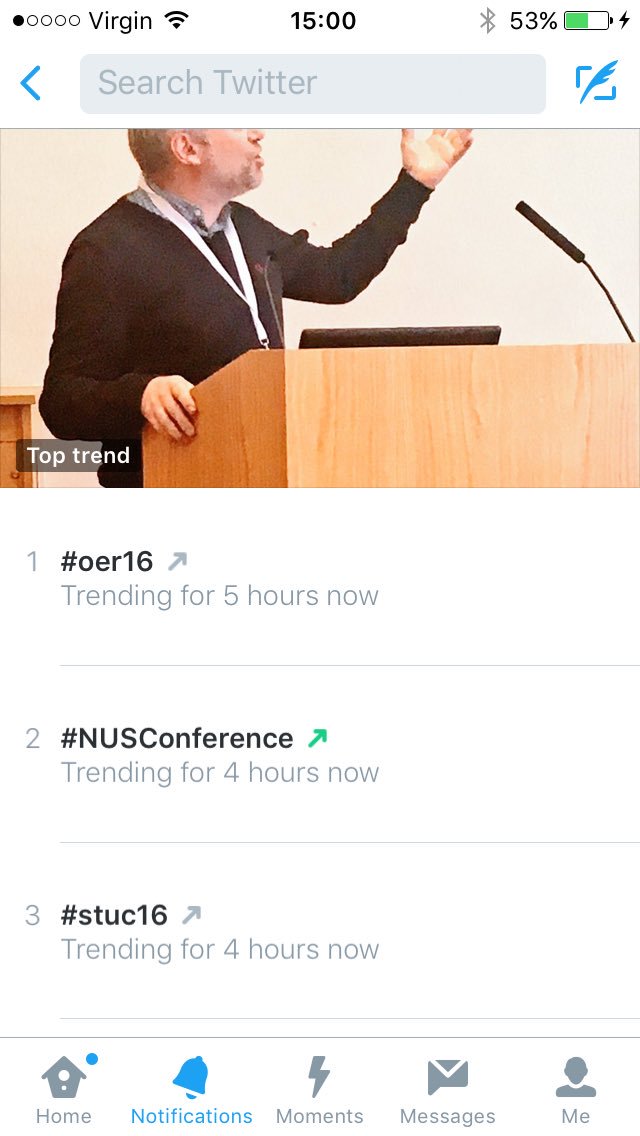 I am literally on trend #oer16 #firsttime https://t.co/0vt2moqzKt