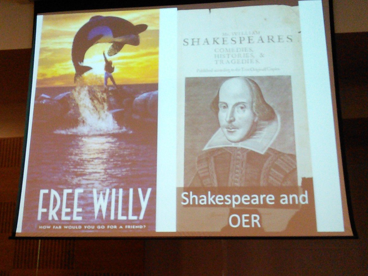 Emma Smith Professor of Shakespearean studies at Oxford  #oer16  #keynote https://t.co/9MJkGddN1E
