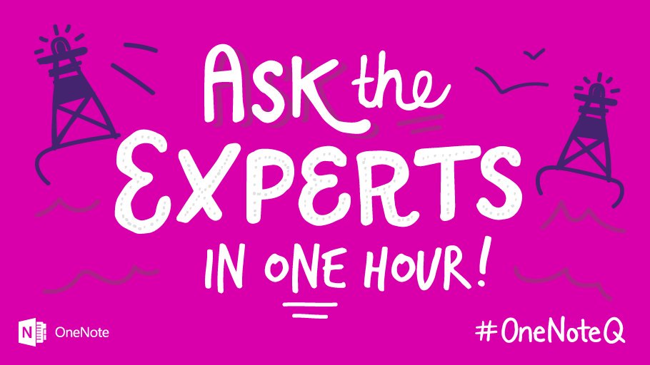 All hands on deck! The #OneNote experts are onboarding AGAIN in just one hour! Follow #OneNoteQ https://t.co/Sn0vmUCSVm