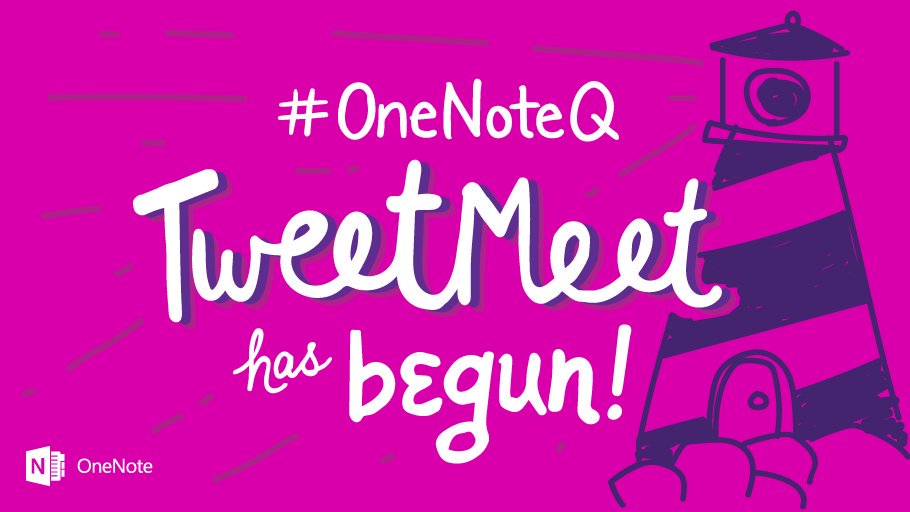 On board & onwards! The experts are now talking #OneNote! Join them w/ the hashtag #OneNoteQ! https://t.co/p57cSjZQZM