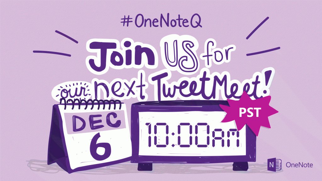 Join our next #OneNoteQ TweetMeet to Share Your “Best Of 2016 Moments” https://t.co/bGEvnj2NWQ  #msftedu #edtech https://t.co/DnVH7jpXO7