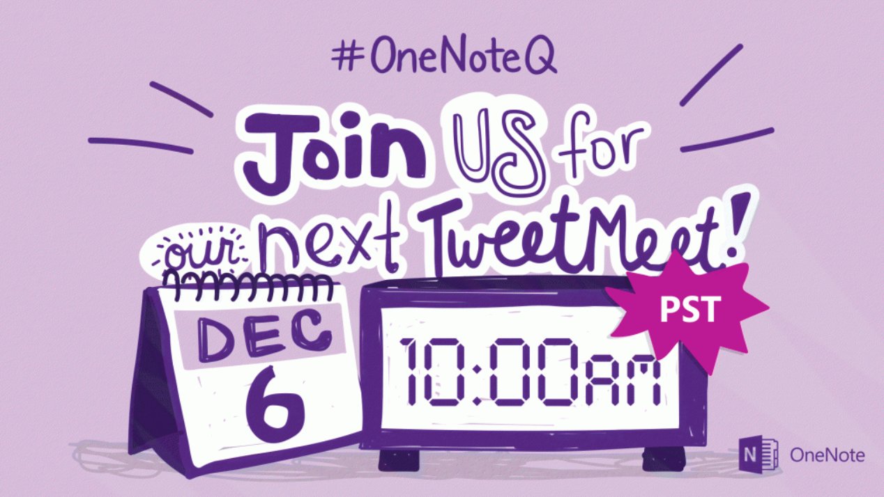 Get ready--almost time for #OneNoteQ Best of 2016 TweetMeet. First time joining in? Use these tips to get started! https://t.co/O3TJ9t6N78 https://t.co/cWZCLYmQ4y