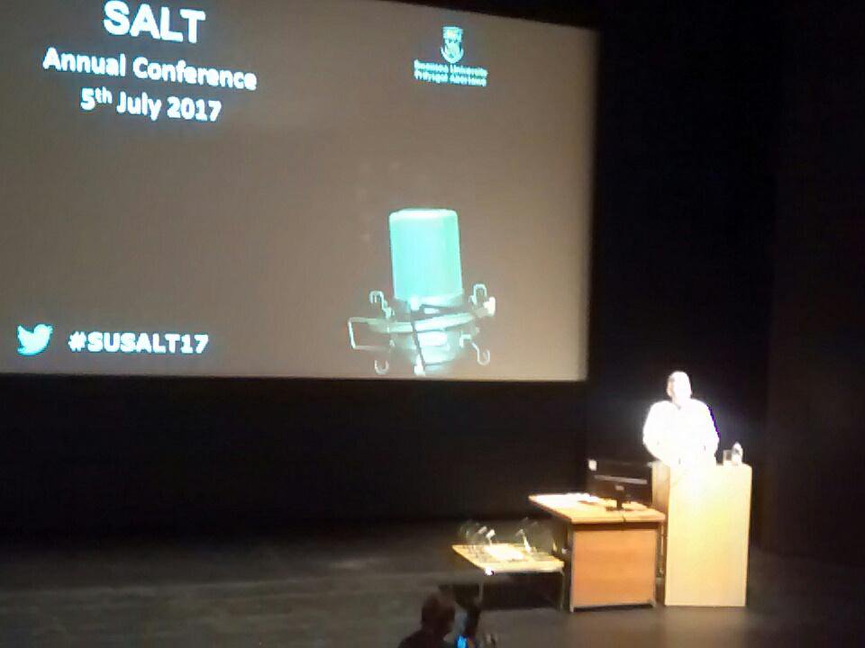 #SUSALT17 Prof Stringer ready for the keynote at a fab day! Thanks to all presenters and delegates https://t.co/DP0dcJNGOO