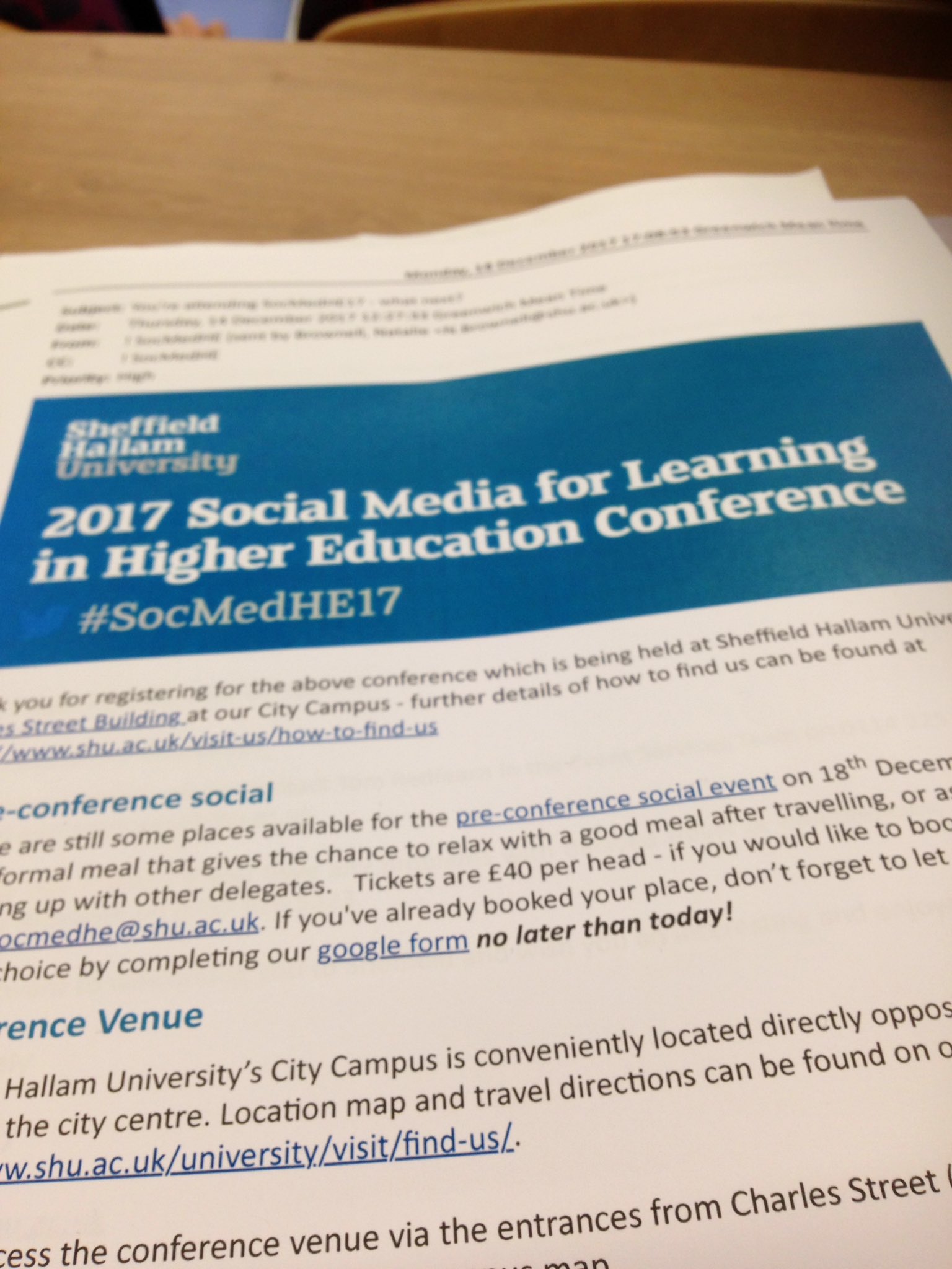 First time at #SocMedHE17 -lots of energy and chat. Looking forward to opportunities for shared practice and learning new info. https://t.co/l28JgrMq9H
