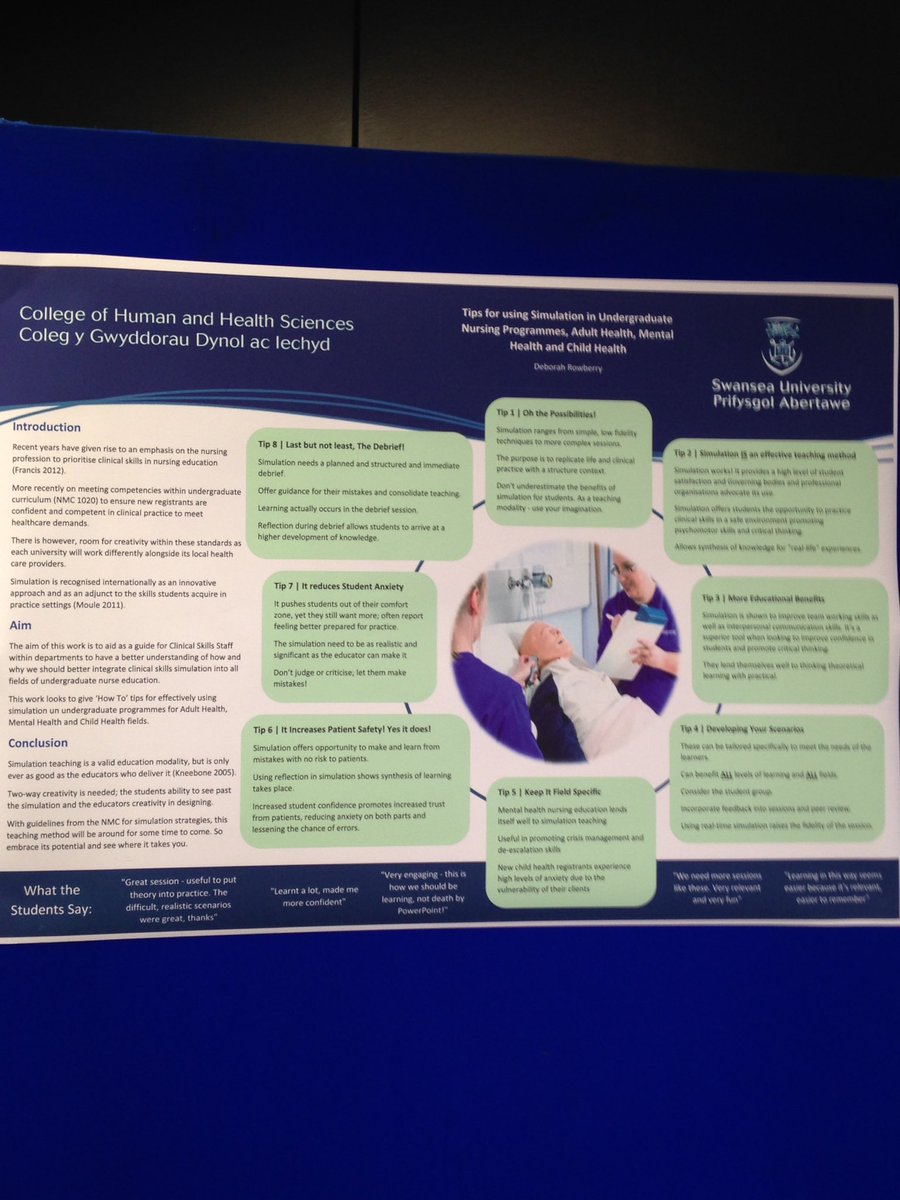 Tips for using simulation in nursing programs, see #susalt16  posters https://t.co/ayeFfmYmMD