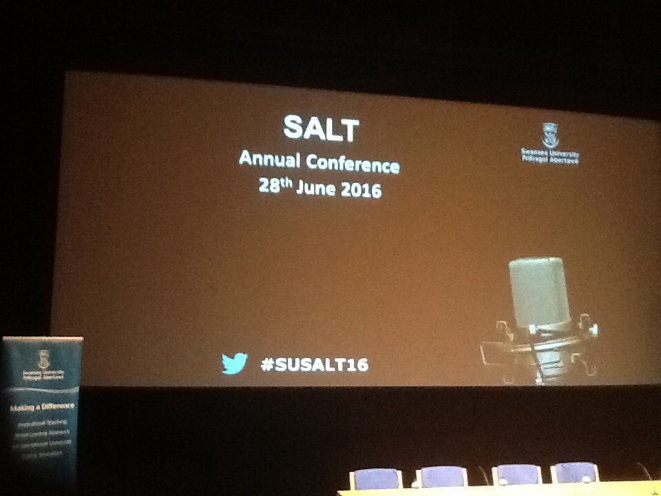 Looking forward to the day ahead at #SUSALT16 https://t.co/4FM2sLaKJL